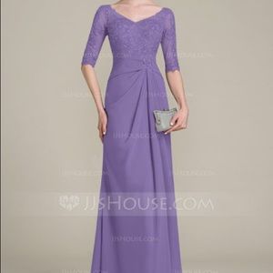 A-Line/Princess V-neck Floor-Length Chiffon Dress - 🆓 Shipping!